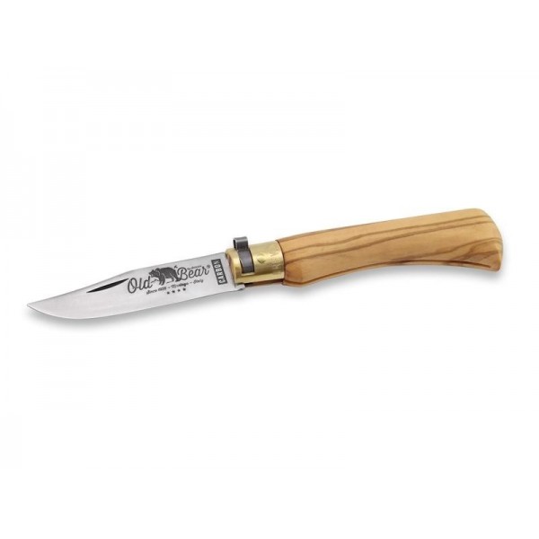 COUTEAU OLD BEAR OLIVIER LAME CARBONE TAILLE M