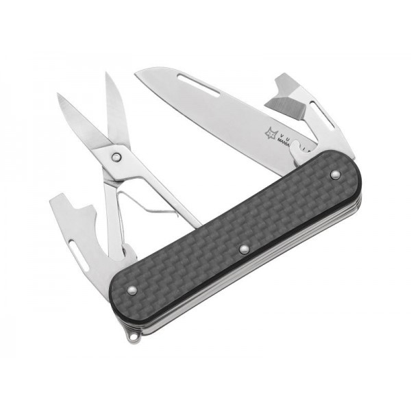 COUTEAU MUTIFONCTIONS FOX VULPIS VP130 4P FIBRE DE CARBONE