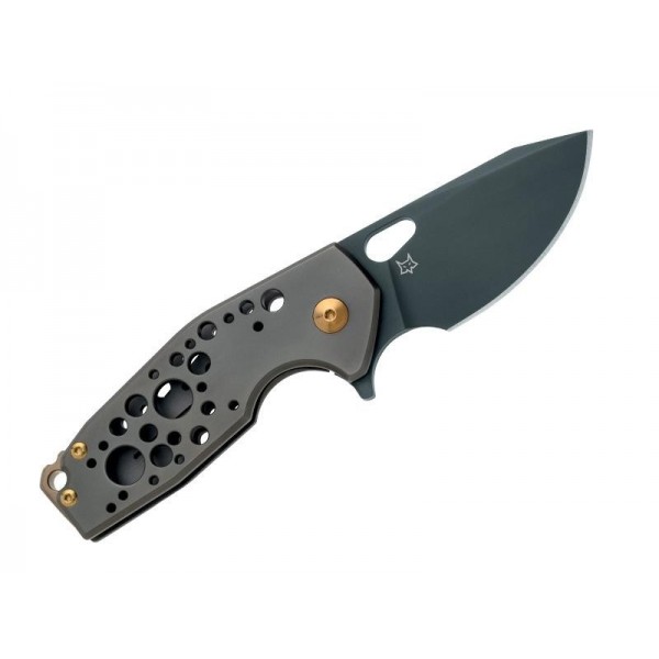 COUTEAU FOX SURU TITANIUM NOIR/BRONZE PVD