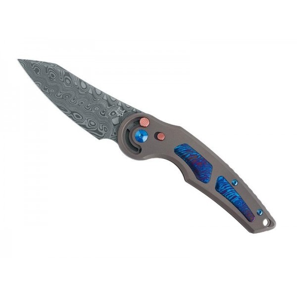 COUTEAU FOX JUPITER TITANIUM/TIMASCUS DAMAS
