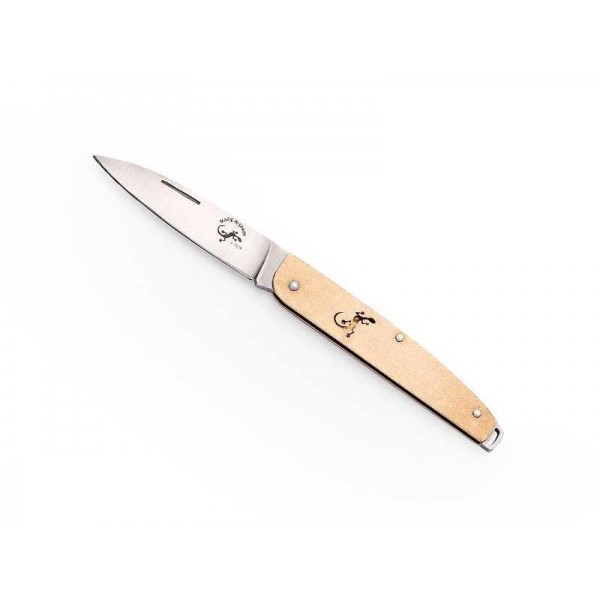 COUTEAU SALAMANDRA LAITON 10CM INOX