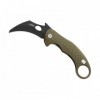 COUTEAU LIONSTEEL KARAMBIT L.E.ONE VERT LAME NOIRE