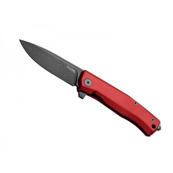 COUTEAU LIONSTEEL MYTO ALUMINIUM ROUGE BLACKWASH