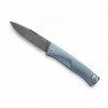 COUTEAU LIONSTEEL THRILL TITANIUM BLEU DAMAS