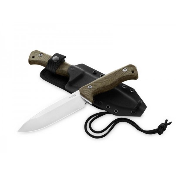 POIGNARD LIONSTEEL T6 MICARTA VERT CPM-3V
