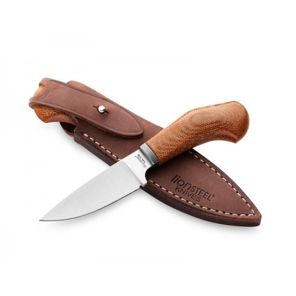 POIGNARD LIONSTEEL WILLY MICARTA NATUREL