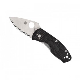 COUTEAU SPYDERCO AMBITIOUS NOIR A DENTS