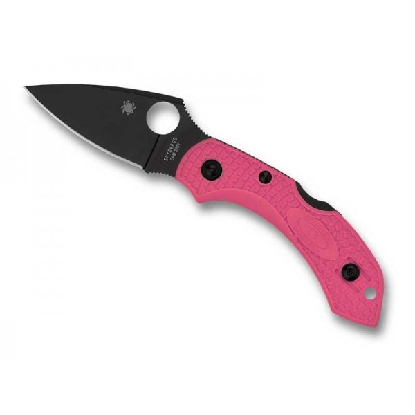 COUTEAU SPYDERCO DRAGONFLY 2 ROSE LAME NOIRE
