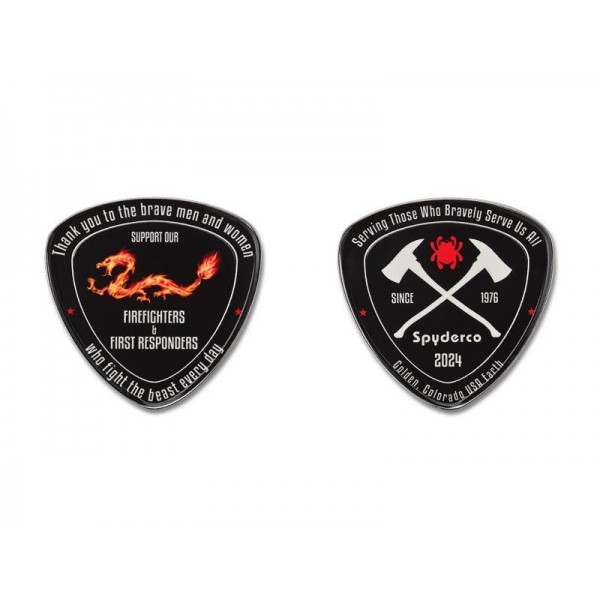 MEDAILLE SPYDERCO FIRE DRAGON COIN 2024