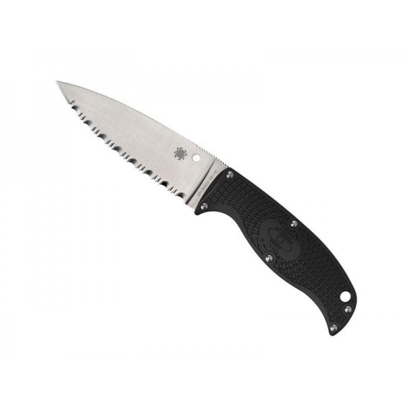 POIGNARD SPYDERCO ENUFF 2 LEAF SHAPE A DENTS