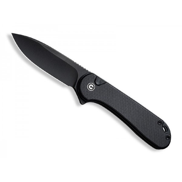 COUTEAU CIVIVI BUTTON LOCK ELEMENTUM II G10 NOIR BLACKWASH