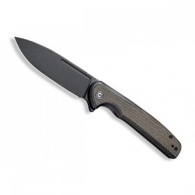 COUTEAU CIVIVI VOLTAIC MICARTA VERT FONCE BLACKWASH