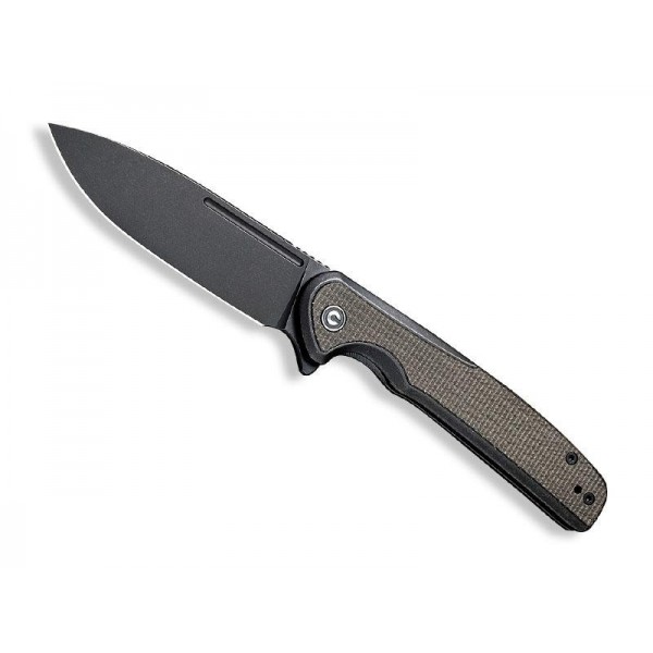 COUTEAU CIVIVI VOLTAIC MICARTA VERT FONCE BLACKWASH