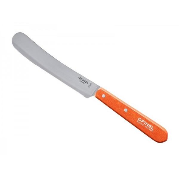COUTEAU PETIT-DEJEUNER OPINEL ORANGE 11,5CM INOX