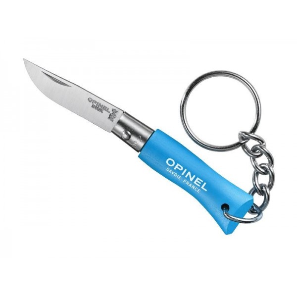 PORTE-CLES OPINEL N.2 BLEU CYAN INOX