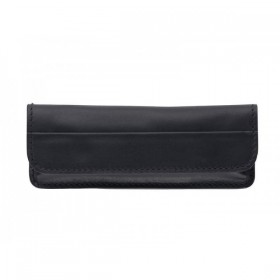 ETUI TENDANCE CUIR NOIR HORIZONTAL 12/13CM