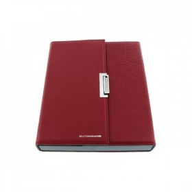 ECRIN 6 COUTEAUX CUIR ROUGE