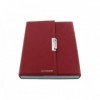 ECRIN 6 COUTEAUX CUIR ROUGE