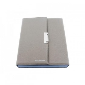 ECRIN 6 COUTEAUX CUIR GRIS TOURTERELLE