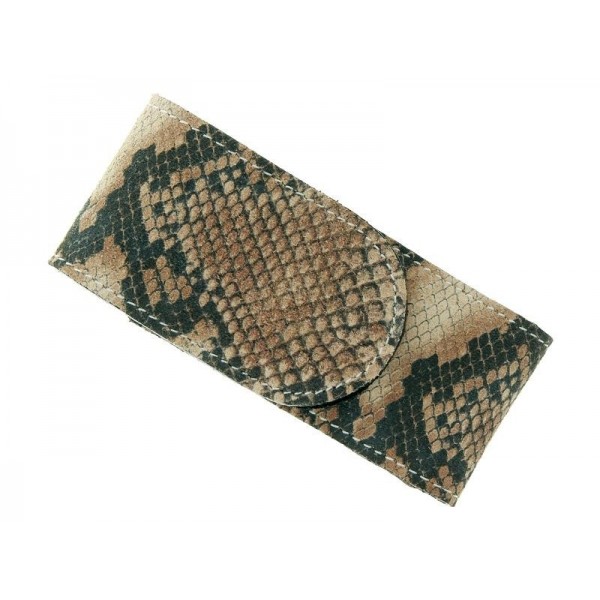 ETUI CUIR FACON SERPENT 11/12CM