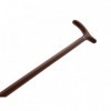 CANNE DE MARCHE CROCHET ERABLE/ HETRE TEINTE MERISIER