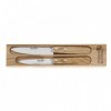 COFFRET 2 COUTEAUX OFFICE INOX OLIVIER