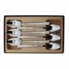 COFFRET 6 CUILLERS TABLE INOX DECOR NATURA