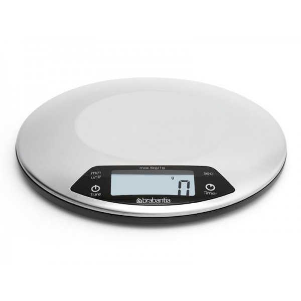 BALANCE DE CUISINE + MINUTEUR BRABANTIA PROFIL LINE