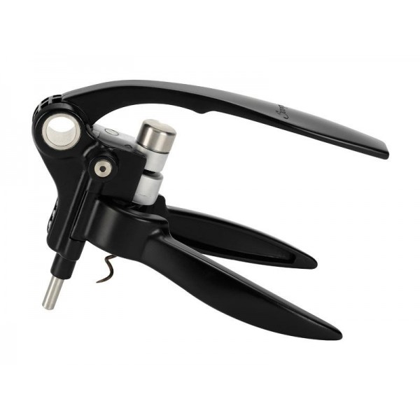 TIRE-BOUCHON A LEVIER SCREWPULL LM250 NOIR + COUPE-CAPSULE
