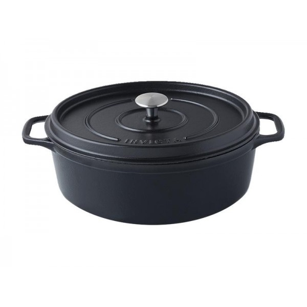 COCOTTE OVALE INVICTA Ø31CM NOIR