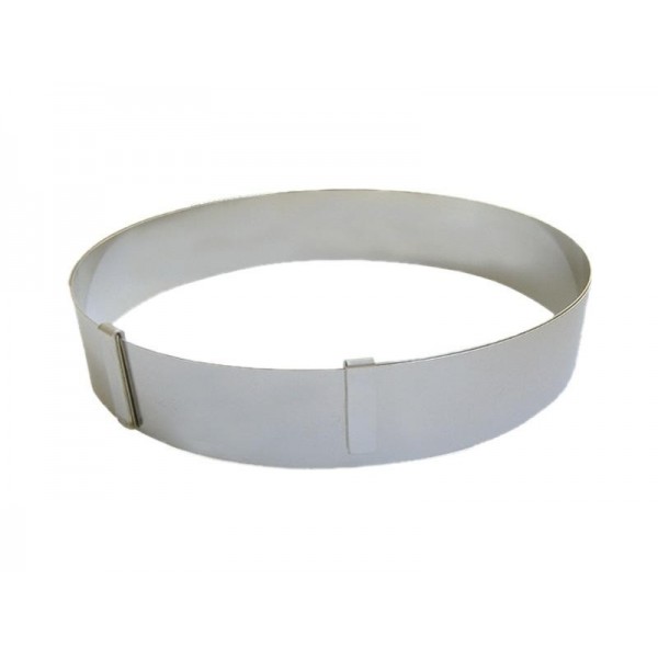CERCLE A ENTREMETS INOX EXTENSIBLE H:4,5CM