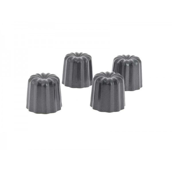LOT 4 MOULES IND. CANNELES BORDELAIS DE BUYER Ø 5,5CM