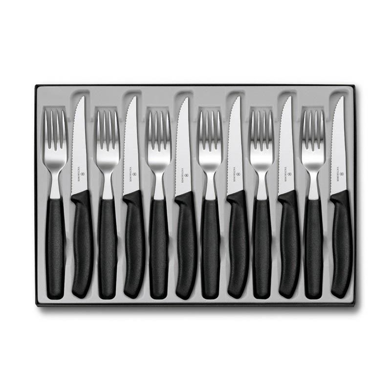MENAGERE 12 PIECES VICTORINOX SWISSCLASSIC STEAK NOIR