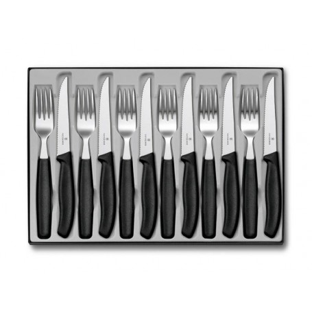 MENAGERE 12 PIECES VICTORINOX SWISSCLASSIC STEAK NOIR