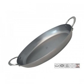 PLAT A ROTIR OVALE DE BUYER MINERAL 26X36CM