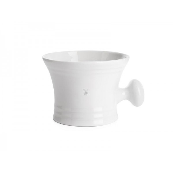 BOL A RASER AVEC POIGNEE MUHLE PORCELAINE BLANCHE