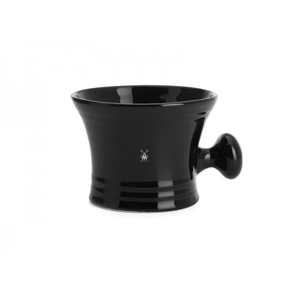 BOL A RASER AVEC POIGNEE MUHLE PORCELAINE NOIRE