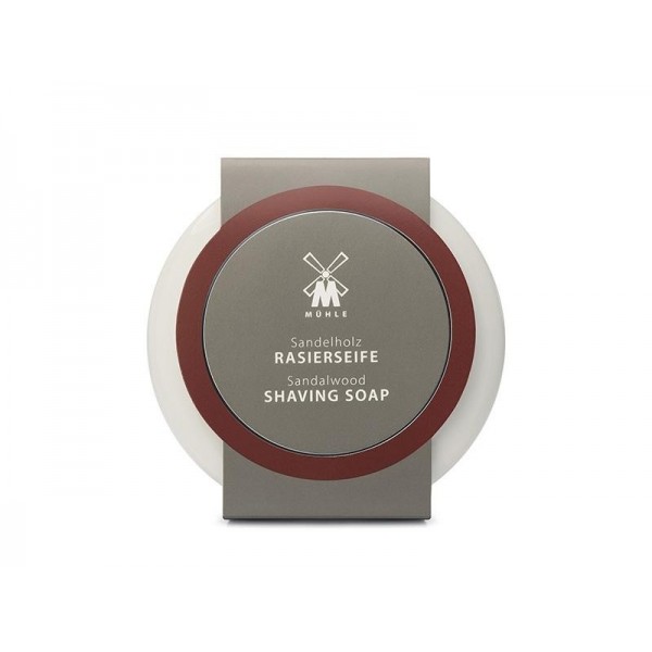 BOL PORCELAINE + SAVON A RASER MUHLE BOIS DE SANTAL