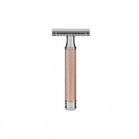 RASOIR DE SECURITE MUHLE TRADITION DORE ROSE P. FERME