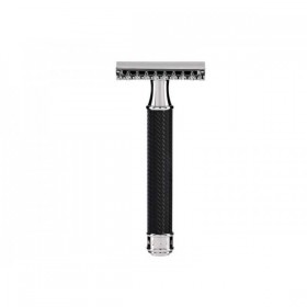 RASOIR DE SECURITE MUHLE TRADITION METAL NOIR PEIGNE OUVERT