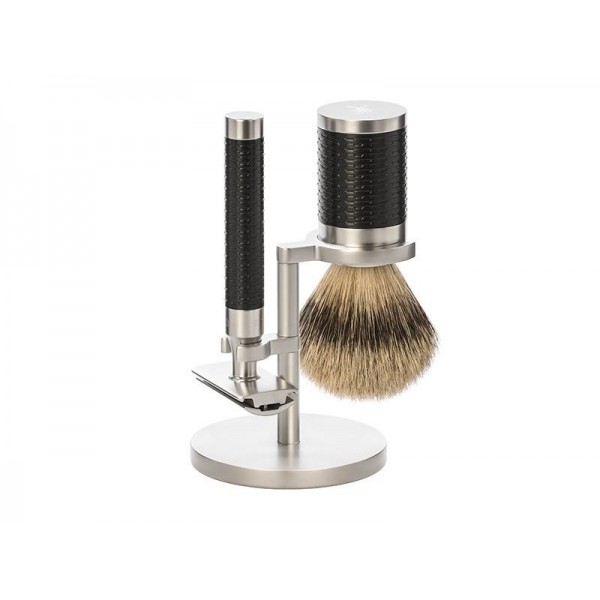 SET 3 P. MUHLE ROCCA INOX NOIR SECURITE PUR ARGENTE