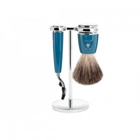SET 3 P. MUHLE RYTMO BLEU PETROLE MACH3® PUR NOIR
