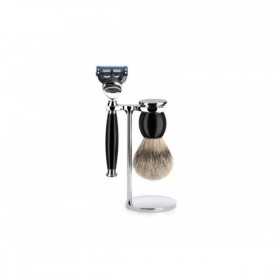 SET 3 P. MUHLE SOPHIST NOIR FUSION PUR ARGENTE