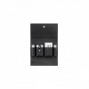 RASOIR DE VOYAGE MERKUR TROUSSE CUIR NOIR