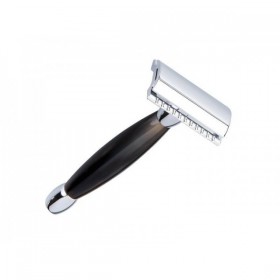 RASOIR MERKUR CHROME MANCHE CORNE