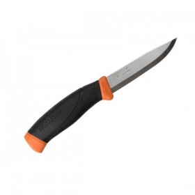 POIGNARD MORA COMPANION NOIR/BURNT ORANGE INOX
