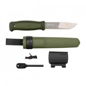 POIGNARD MORA KANSBOL VERT + KIT DE SURVIE