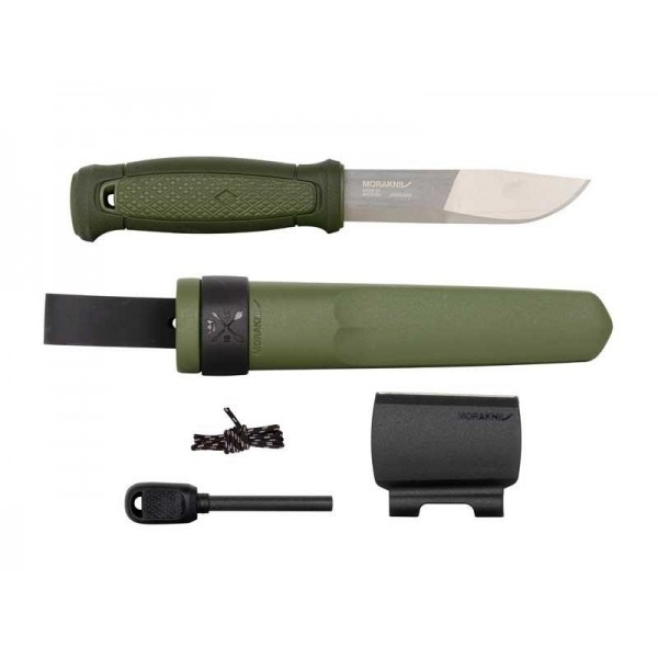 POIGNARD MORA KANSBOL VERT + KIT DE SURVIE