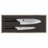 SET 2 COUTEAUX KAI SHUN DAMAS INOX EN COFFRET BOIS