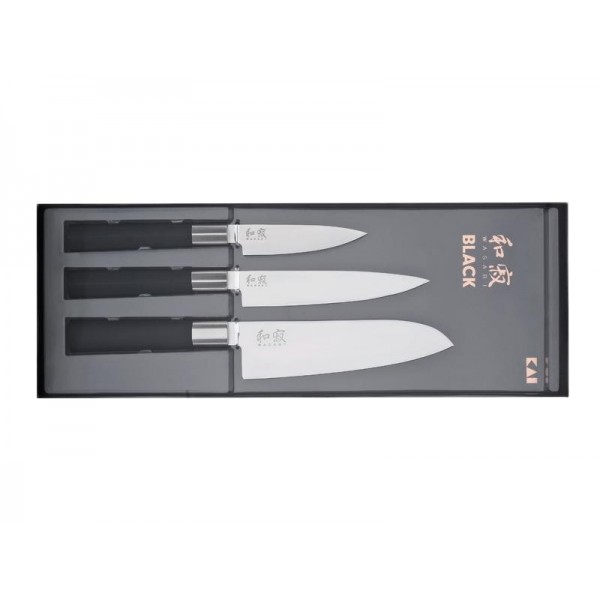 SET 3 COUTEAUX KAI 6710P + 6715U + 6716S